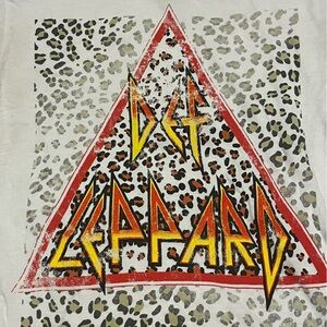 Def Leppard Graphic Short Sleeve Tee - White